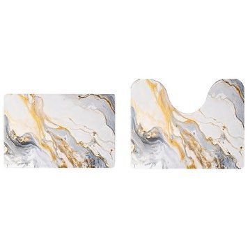 Набір килимків для ванної та туалету Golden Marble 50*80/40*50 см AMB-004427 фото
