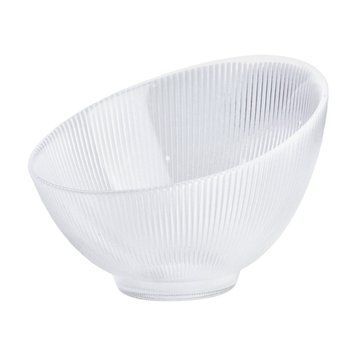 Салатниця скляна ребриста Paella TS Kitchen HP4138 17см Прозорий AMB-002127 фото