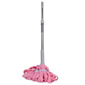 Швабра-моп мотузкова для миття підлоги 134 см, рожевий Household Cleaning Products AMB-003879 фото