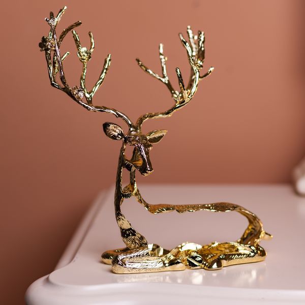 Статуетка Lying Deer 20*8*25 см металева AMB-000582 фото