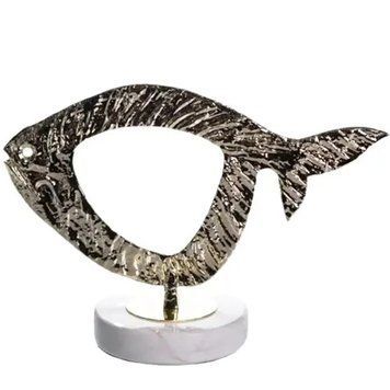 Статуетка Modern Fish 25x10x18 см металева HP-7-21 фото