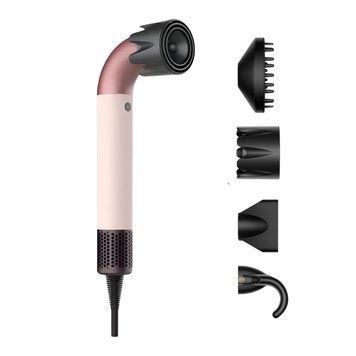Фен-стайлер для волосся Super Hairdryer 1600 Вт 4 насадки, рожевий ENERGY MAX AMB-001450 фото