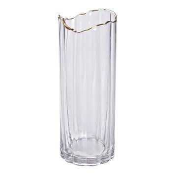 Ваза скляна Glass Flower циліндр 29,5 см прозорий Yiwu HP-1716 AMB-000051 фото