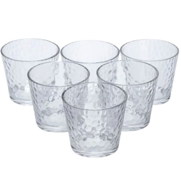 Набір склянок для напоїв Textured Tumbler 6 штук по 140 мл Yiwu AMB-003151 фото