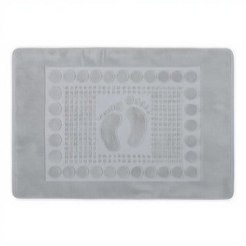 Килимок для ванної кімнати 50*80 см махровий, сірий ТМ COLORFUL HOME AMB-003753 фото