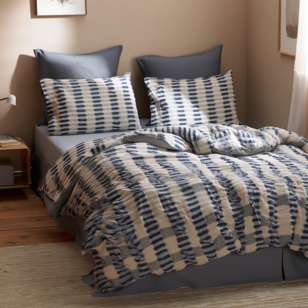 Комплект постільної білизни євро муслін жатка люкс 200&times;230 см Jacquard AMB-004465 фото