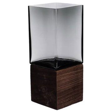 Ваза для квітів та декору Smart Wood 1,5 л Yiwu AMB-000119 фото