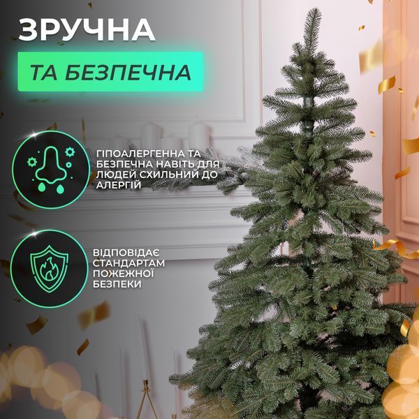 Штучна ялинка лита Карпатська 1,8 м зелена V18 AMB-004670 фото