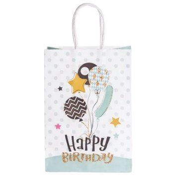 Подарунковий пакет Happy Birthday 15*8*21 см 12 штук в упаковці, м'ятний Yiwu AMB-000513 фото