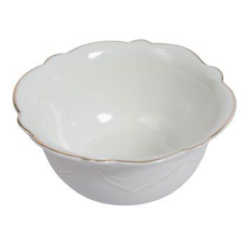 Салатниця Golden Pearl порцелянова із золотою окантовкою Yiwu AMB-002213 фото