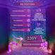 Гірлянда Водоспад 270 LED 3*3 метри, мультиколор AMB-004827 фото 5